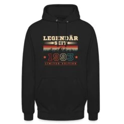 'Legendär Seit 1993 Jahrgang Retro 30 Geburtstag' Unisex Hoodie | Spreadshirt -Steman Clothing Shop legendaer seit 1993 jahrgang retro 30 geburtstag unisex hoodie 6