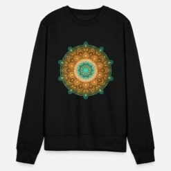 'MANDALA QUOTE - Du Lebst Nur Einmal' Unisex Pullover | Spreadshirt -Steman Clothing Shop mandala quote du lebst nur einmal unisex pullover 4