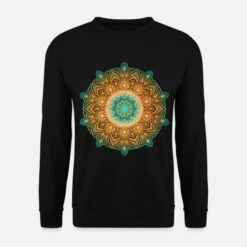 'MANDALA QUOTE - Du Lebst Nur Einmal' Unisex Pullover | Spreadshirt -Steman Clothing Shop mandala quote du lebst nur einmal unisex pullover 6