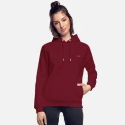 'Minimalistic Mountain White' Unisex Bio Hoodie | Spreadshirt -Steman Clothing Shop minimalistic mountain white unisex bio hoodie 2