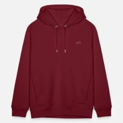 'Minimalistic Mountain White' Unisex Bio Hoodie | Spreadshirt -Steman Clothing Shop minimalistic mountain white unisex bio hoodie 6