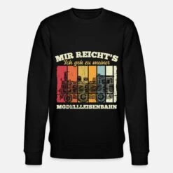 'Mir Reichts - Eisenbahn Modelleisenbahn Modellbau' Männer Bio Pullover | Spreadshirt -Steman Clothing Shop mir reichts eisenbahn modelleisenbahn modellbau maenner bio pullover 4