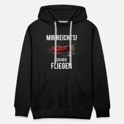 'Mir Reichts Ich Geh Fliegen Flugzeug Piloten' Männer Premium Hoodie | Spreadshirt -Steman Clothing Shop mir reichts ich geh fliegen flugzeug piloten maenner premium hoodie 2