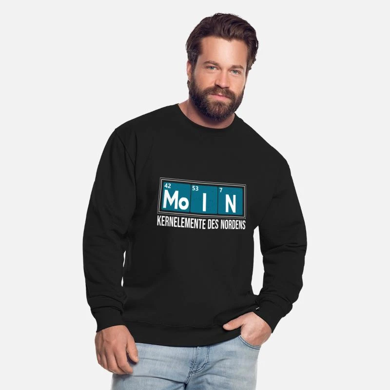 'Moin Kernelemente Des Nordens Periodensystem' Unisex Pullover | Spreadshirt 4 'Moin Kernelemente Des Nordens Periodensystem' Unisex Pullover | Spreadshirt – Bild 2