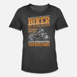 'Motorradfahrer 60 Jahre Geburtstag Topzustand' Männer Vintage T-Shirt | Spreadshirt -Steman Clothing Shop motorradfahrer 60 jahre geburtstag topzustand maenner vintage t shirt 6