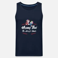 'Muay Thai Einhörner Thaiboxen Und Kickboxen' Männer Premium Tanktop | Spreadshirt -Steman Clothing Shop muay thai einhoerner thaiboxen und kickboxen maenner premium tanktop 6