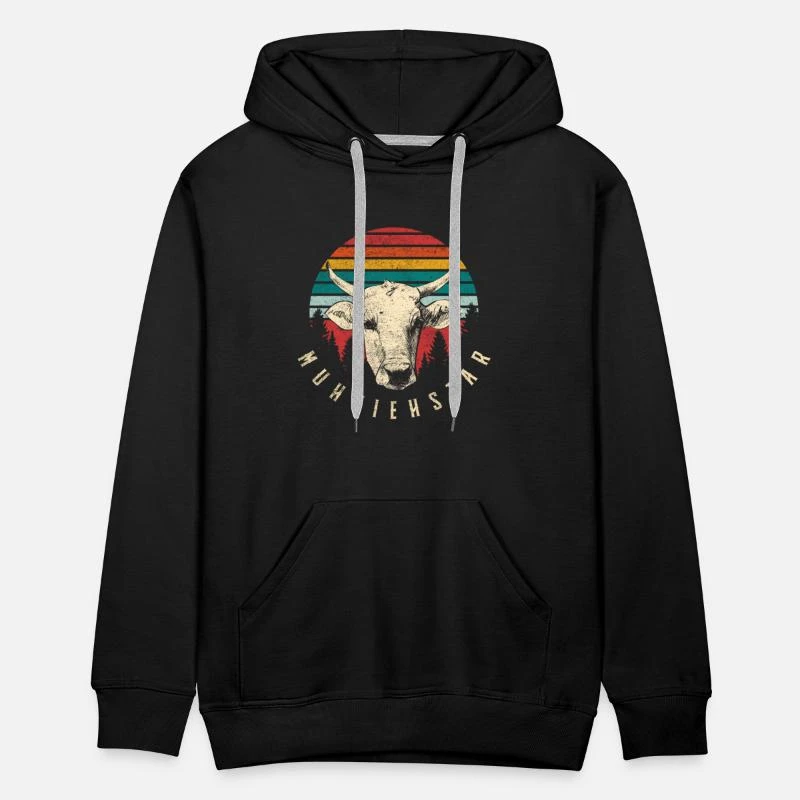 'MUHVIEHSTAR Landwirtshaft Bauer Kühe Geschenk' Männer Premium Hoodie | Spreadshirt 5 'MUHVIEHSTAR Landwirtshaft Bauer Kühe Geschenk' Männer Premium Hoodie | Spreadshirt – Bild 3