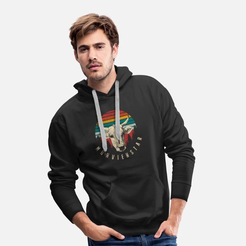 'MUHVIEHSTAR Landwirtshaft Bauer Kühe Geschenk' Männer Premium Hoodie | Spreadshirt 3 'MUHVIEHSTAR Landwirtshaft Bauer Kühe Geschenk' Männer Premium Hoodie | Spreadshirt