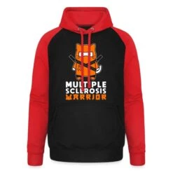 'Multiple For Sclerosis Warrior' Unisex Baseball Hoodie | Spreadshirt -Steman Clothing Shop multiple for sclerosis warrior unisex baseball hoodie 1