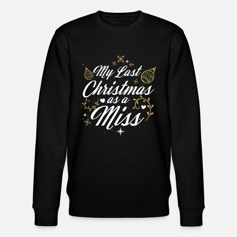 'My Last Christmas As A Miss - Team Braut Hochzeit' Männer Bio Pullover | Spreadshirt 7 'My Last Christmas As A Miss - Team Braut Hochzeit' Männer Bio Pullover | Spreadshirt – Bild 5
