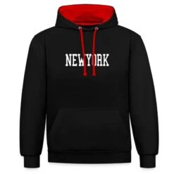'New York' Unisex Hoodie Zweifarbig | Spreadshirt -Steman Clothing Shop new york unisex hoodie zweifarbig 5