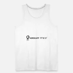 'Nordkapp 71°10'21''' Männer Premium Tanktop | Spreadshirt -Steman Clothing Shop nordkapp 711021 maenner premium tanktop 4
