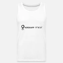 'Nordkapp 71°10'21''' Männer Premium Tanktop | Spreadshirt -Steman Clothing Shop nordkapp 711021 maenner premium tanktop 6