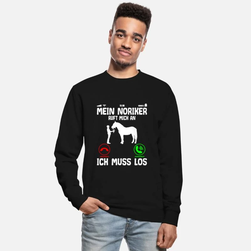 'Noriker Pferd Ruft Mich An Spruch Lustig' Unisex Pullover | Spreadshirt 3 'Noriker Pferd Ruft Mich An Spruch Lustig' Unisex Pullover | Spreadshirt
