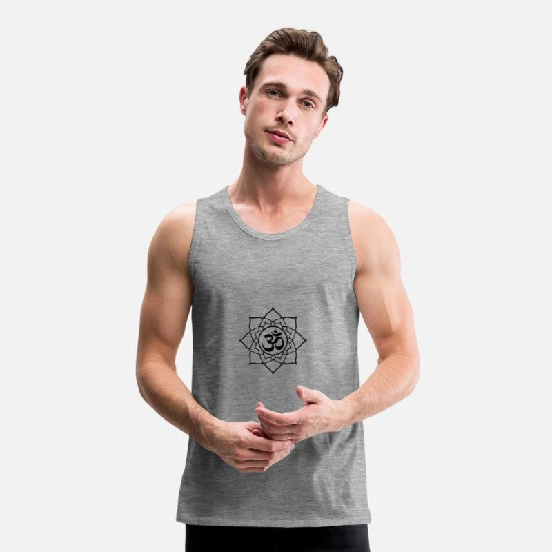 'Om' Männer Premium Tanktop | Spreadshirt 3 'Om' Männer Premium Tanktop | Spreadshirt