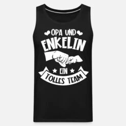 'Opa Und Enkelin Ein Tolles Team Für Einen Opa' Männer Premium Tanktop | Spreadshirt -Steman Clothing Shop opa und enkelin ein tolles team fuer einen opa maenner premium tanktop 6