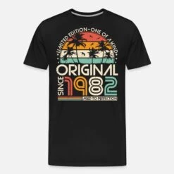 'Original 1982 Vintage Jahrgang Geburtstag Retro' Männer Premium Bio T-Shirt | Spreadshirt -Steman Clothing Shop original 1982 vintage jahrgang geburtstag retro maenner premium bio t shirt 6