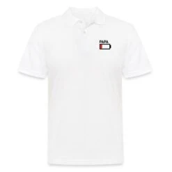 Gildan 'Papa Familie Energie Akku Batterie Leer T-Shirt' Männer Poloshirt | Spreadshirt -Steman Clothing Shop papa familie energie akku batterie leer t shirt maenner poloshirt 4