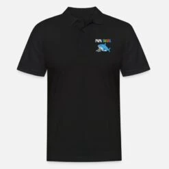 Gildan 'Papa Shark Autismus' Männer Poloshirt | Spreadshirt -Steman Clothing Shop papa shark autismus maenner poloshirt 6