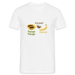 Gildan 'Papaya Coconut Banana Banane Kokosnuss' Männer T-Shirt | Spreadshirt -Steman Clothing Shop papaya coconut banana banane kokosnuss maenner t shirt 4