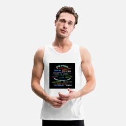 'Poster Oder Sticker Motivation Leben - Lachen' Männer Premium Tanktop | Spreadshirt