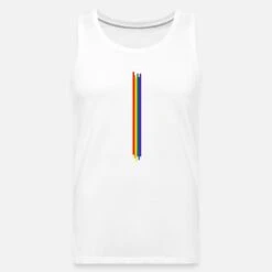 'Pride Stripes' Männer Premium Tanktop | Spreadshirt -Steman Clothing Shop pride stripes maenner premium tanktop 6