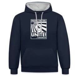 'Procrastinators Unite! Zögerer Zauderer Spruch' Unisex Hoodie Zweifarbig | Spreadshirt