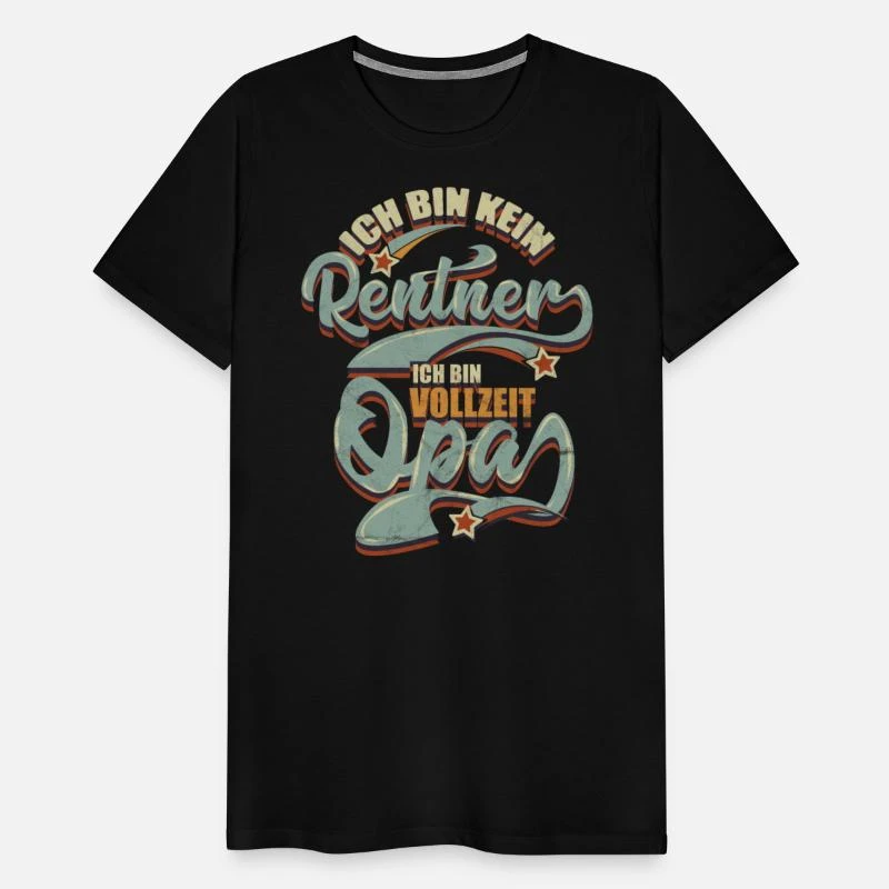 'Rentner Geschenk Opa' Männer Premium T-Shirt | Spreadshirt 7 'Rentner Geschenk Opa' Männer Premium T-Shirt | Spreadshirt – Bild 5