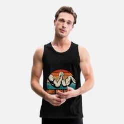'Retro Vintage Arm Wrestling Sport Arm Wrestler' Männer Premium Tanktop | Spreadshirt