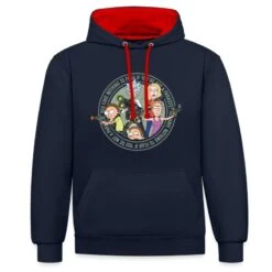 'Rick And Morty Freunde Und Andere Parasiten' Unisex Hoodie Zweifarbig | Spreadshirt -Steman Clothing Shop rick and morty freunde und andere parasiten unisex hoodie zweifarbig 3