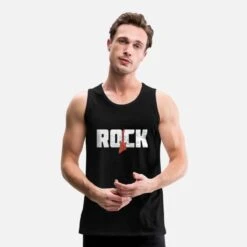 'Rock' Männer Premium Tanktop | Spreadshirt