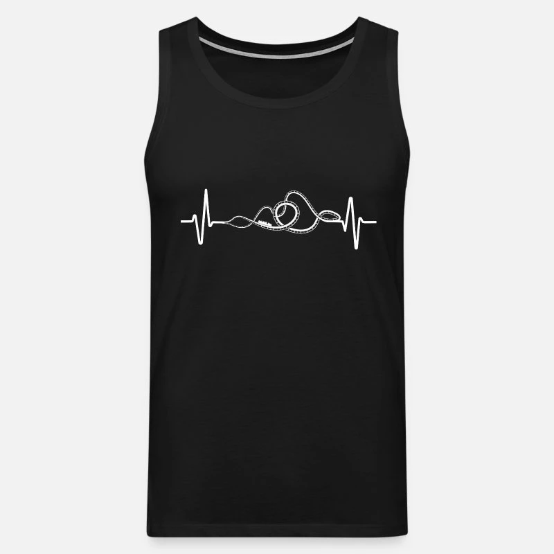 'Rollercoaster Herzschlag Achterbahn Freizeitpark' Männer Premium Tanktop | Spreadshirt 9 'Rollercoaster Herzschlag Achterbahn Freizeitpark' Männer Premium Tanktop | Spreadshirt – Bild 7