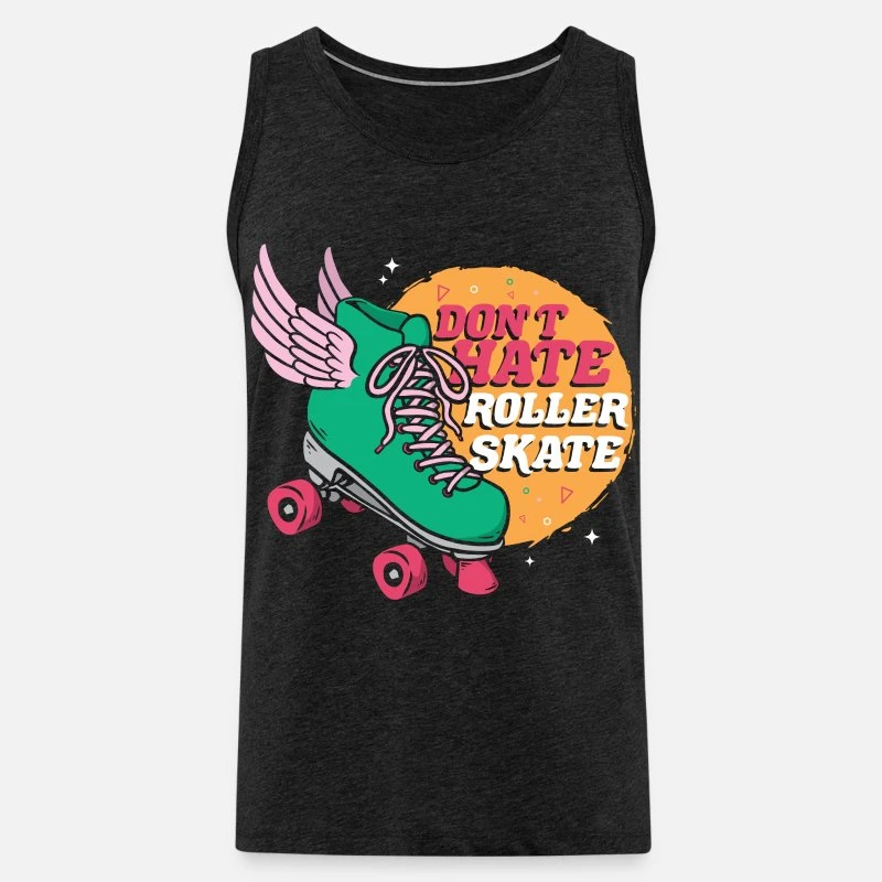 'Rollschuhlaufen Roller Skates Roller Skating' Männer Premium Tanktop | Spreadshirt 9 'Rollschuhlaufen Roller Skates Roller Skating' Männer Premium Tanktop | Spreadshirt – Bild 7