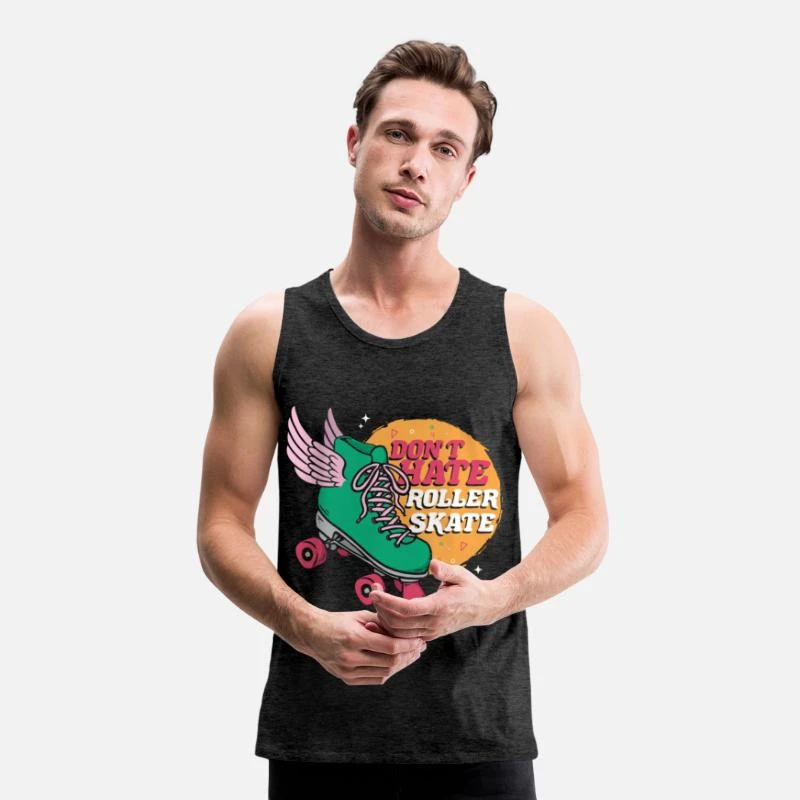 'Rollschuhlaufen Roller Skates Roller Skating' Männer Premium Tanktop | Spreadshirt 3 'Rollschuhlaufen Roller Skates Roller Skating' Männer Premium Tanktop | Spreadshirt