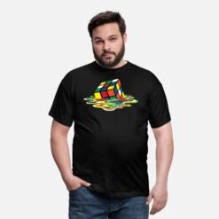 Gildan 'Rubik's Cube Zauberwürfel Melting Cube' Männer T-Shirt | Spreadshirt -Steman Clothing Shop rubiks cube zauberwuerfel melting cube maenner t shirt 2