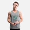 'SANTOSHA YOGA KÖLN' Männer Premium Tanktop | Spreadshirt -Steman Clothing Shop santosha yoga koeln maenner premium tanktop