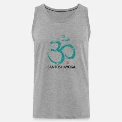 'SANTOSHA YOGA KÖLN' Männer Premium Tanktop | Spreadshirt -Steman Clothing Shop santosha yoga koeln maenner premium tanktop 6