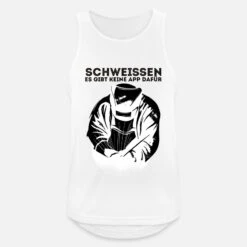 'Schweissen - Es Gibt Keine App Dafür - Metallbauer' Männer Sport Tanktop | Spreadshirt -Steman Clothing Shop schweissen es gibt keine app dafuer metallbauer maenner sport tanktop 4