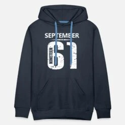 'September 1961 Jersey Number' Männer Premium Hoodie | Spreadshirt -Steman Clothing Shop september 1961 jersey number maenner premium hoodie 2