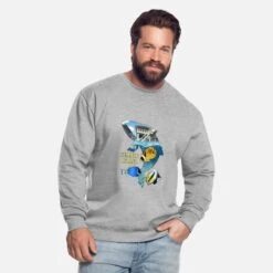 'Sommerinsel Wasser Villa Cartoon Illustration' Unisex Pullover | Spreadshirt -Steman Clothing Shop sommerinsel wasser villa cartoon illustration unisex pullover 1