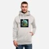 'Sonnensystem Flache Erde' Unisex Schalkragen Hoodie | Spreadshirt -Steman Clothing Shop sonnensystem flache erde unisex schalkragen hoodie