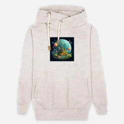 'Sonnensystem Flache Erde' Unisex Schalkragen Hoodie | Spreadshirt -Steman Clothing Shop sonnensystem flache erde unisex schalkragen hoodie 4