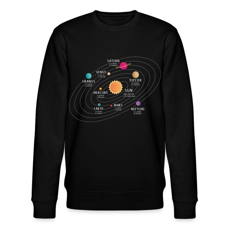 'Sonnensystem, Planet, Planeten, Sonne, Erde' Männer Bio Pullover | Spreadshirt 6 'Sonnensystem, Planet, Planeten, Sonne, Erde' Männer Bio Pullover | Spreadshirt – Bild 4