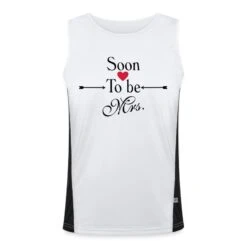 James & Nicholson 'Soon To Be Mrs.' Funktionelles Kontrast-Tank Top Für Männer| Spreadshirt
