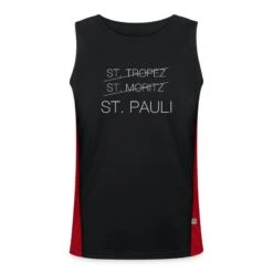 James & Nicholson 'St Pauli <3' Funktionelles Kontrast-Tank Top Für Männer| Spreadshirt