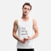 'Stop Eating Animals' Männer Premium Tanktop | Spreadshirt -Steman Clothing Shop stop eating animals maenner premium tanktop