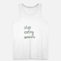 'Stop Eating Animals' Männer Premium Tanktop | Spreadshirt -Steman Clothing Shop stop eating animals maenner premium tanktop 4