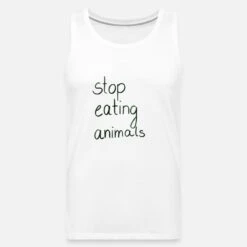 'Stop Eating Animals' Männer Premium Tanktop | Spreadshirt -Steman Clothing Shop stop eating animals maenner premium tanktop 6
