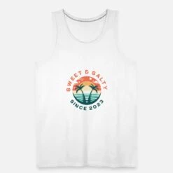 'Sweet And Salty Since 2023' Männer Premium Tanktop | Spreadshirt -Steman Clothing Shop sweet and salty since 2023 maenner premium tanktop 4