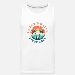 'Sweet And Salty Since 2023' Männer Premium Tanktop | Spreadshirt -Steman Clothing Shop sweet and salty since 2023 maenner premium tanktop 6